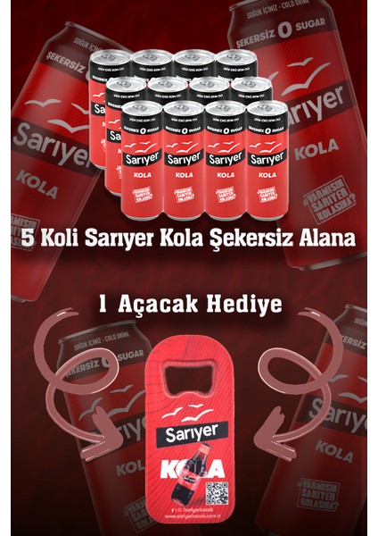 Kola Şekersiz 330 ml 12 Adet