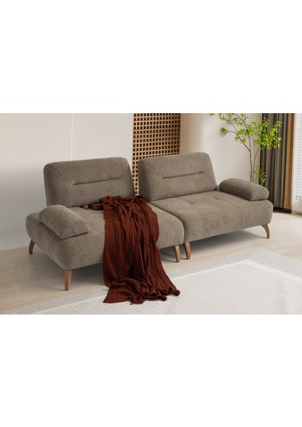 Riva Ahşap Ayaklı 3+3+1 Koltuk Takımı
