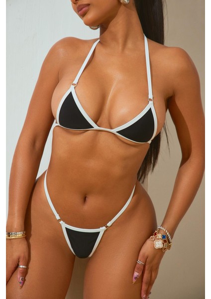 Bayan Metalli Tanga Bikini Takımı modelleri