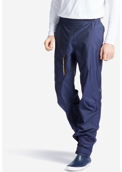 Erkek Su Geçirmez Yağmurluk Pantolon - Lacivert - Sailing 100
