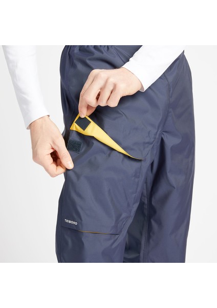 Erkek Su Geçirmez Yağmurluk Pantolon - Lacivert - Sailing 100 fiyatları