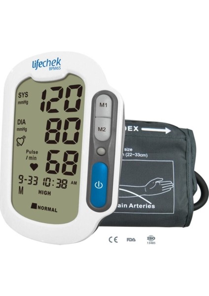 Lifechek Kol Tipi Dijital Tansiyon Olcme Cihazı Bpm 65