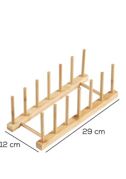 2077 Mutfak Organizeri Ahşap Mutfak Düzenleyici Ahşap Tabaklık Ahşap Bardaklık Tabak Standı Ahşap 29X12CM modelleri