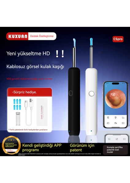 Çocuk Kablosuz Wifi Görsel Kulak Çıkarma Kaşığı Kulak Çıkarma Aracı (Yurt Dışından) fiyatları