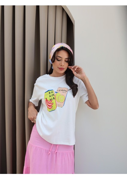 Meyve Baskılı T-Shirt