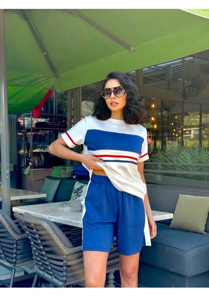 Modal Kumaş Önü Şeritli Şort&tişort Takım fiyatları