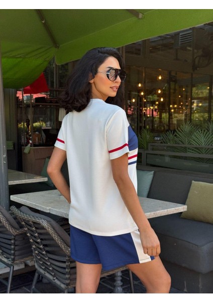 Modal Kumaş Önü Şeritli Şort&tişort Takım modelleri