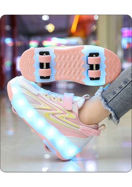 Erkekler Için Spor Ayakkabı Kız LED Yanıp Sönen Işıklar Paten Ayakkabı (Yurt Dışından) fiyatları