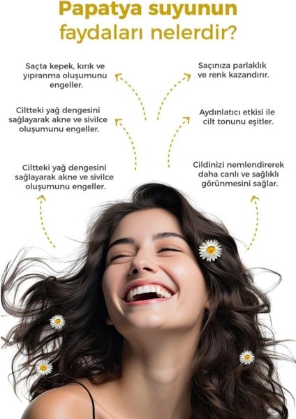 Papatya Suyu Saç 200 ml fırsatları