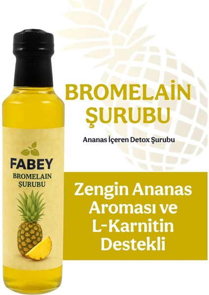 Bromelain Ananas Içeren Detox Şurubu 250ML