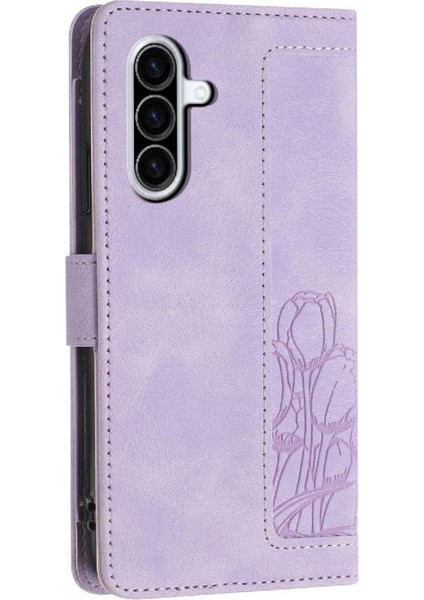 Samsung Galaxy A56 Manyetik Kapatma Bilek Kayışı Lale Flip Cüzdan Kılıf (Yurt Dışından) modelleri