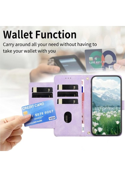 Samsung Galaxy A56 Manyetik Kapatma Bilek Kayışı Lale Flip Cüzdan Kılıf (Yurt Dışından) fırsatları