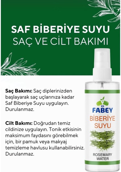 Biberiye Suyu Saç Toniği 200 ml modelleri