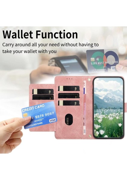 Samsung Galaxy A26 Bilek Kayışı Lale Kabartmalı Flip Case Cüzdan Kılıf (Yurt Dışından) modelleri