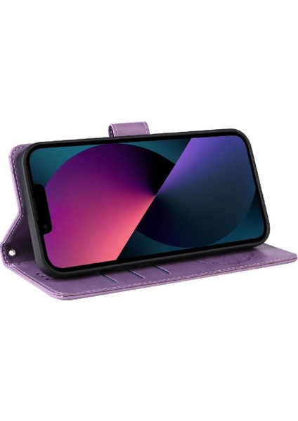 Samsung Galaxy A06 5g Çiçek Kart Yuvaları Flip Deri Flip Case (Yurt Dışından)