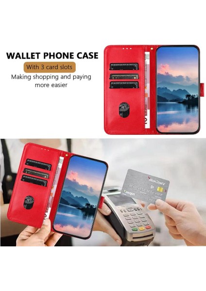 Samsung Galaxy A36 5g Flip Folio Litchi Desen Kart Yuvaları Telefon Kılıfı (Yurt Dışından) fırsatları