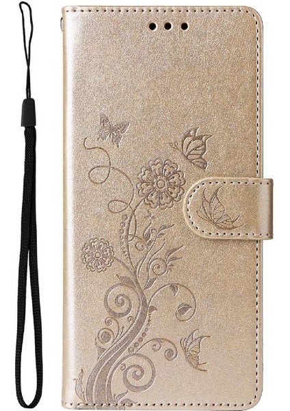 Samsung Galaxy A06 5g Çiçek Kart Yuvaları Flip Deri Flip Case (Yurt Dışından)