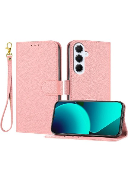 Samsung Galaxy A26 5g Cüzdan Kart Yuvaları Tutucu Litchi Flip Telefon Kılıfı (Yurt Dışından)
