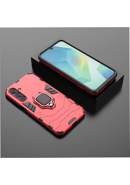 Samsung Galaxy A16 5g 360&DEG; Dönen Halka Darbeye Dayanıklı Kapak Askeri Kılıf (Yurt Dışından) indirimleri