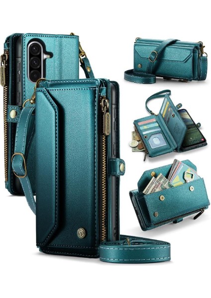 Samsung Galaxy A36 5g Vaka Cüzdan Fermuar Faturaları Crossbody Flip Case (Yurt Dışından)
