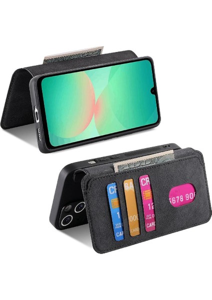 Samsung Galaxy A26 Cüzdan Mıknatıs Koruyucu Malzeme Kartı Flip Case (Yurt Dışından) indirimleri