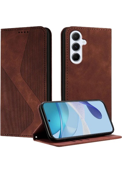 Samsung Galaxy A56 5g Folyo Flip Kart Yuvaları Tutucu Pu Deri Kılıf (Yurt Dışından)