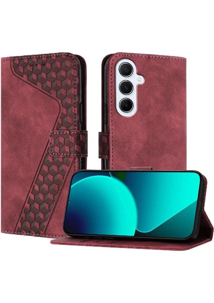 Samsung Galaxy A56 5g Manyetik Kart Yuvaları Kapak Kickstand Telefon Kılıfı (Yurt Dışından)