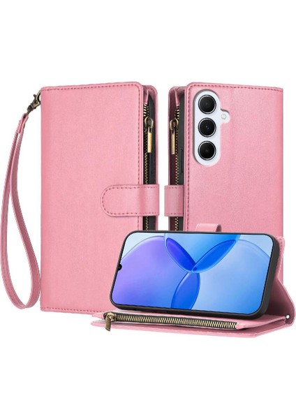 Samsung Galaxy A56 5g Kılıf Folio Kapak Pu Deri Cüzdan Fermuar Çanta (Yurt Dışından) fırsatları