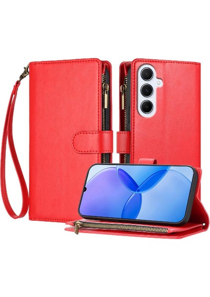 Samsung Galaxy A16 4g/5g Pu Deri Kart Yuvaları Cüzdan Fermuar Flip Kılıf (Yurt Dışından) fırsatları