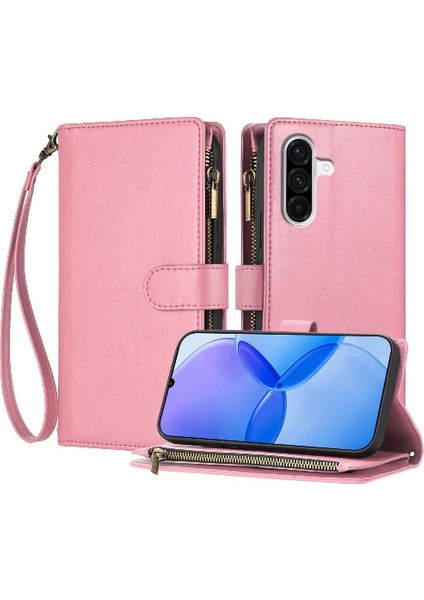 Samsung Galaxy A36 5g Pu Deri Çanta Kapak Kılıf Folio Kapak Cüzdan (Yurt Dışından)