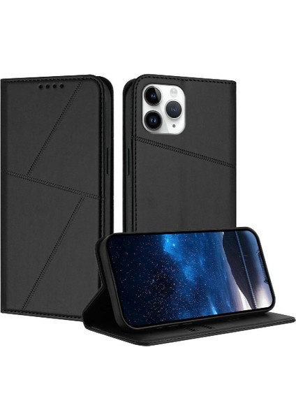 Kart Yuvaları ve Kickstand Anti-Parmak Izi ile IPhone 11 Pro Kılıf (Yurt Dışından)