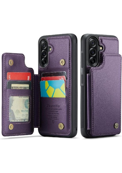 Samsung Galaxy A36 5g Ince Darbeye Dayanıklı Durumda Rfıd Engelleme Pu Flip Case (Yurt Dışından)