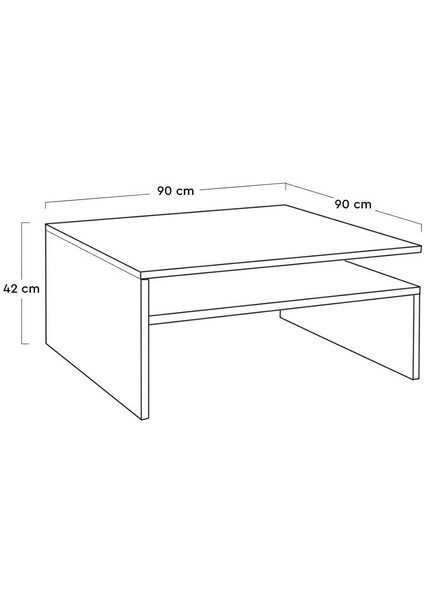 Kare Orta Sehpa - Tori