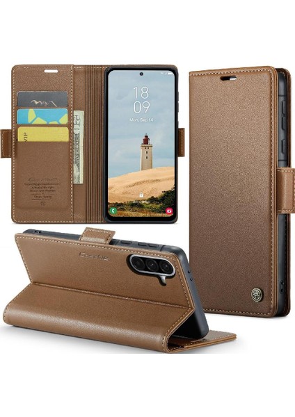 Samsung Galaxy A56 5g Kickstand Anti Dolandırıcılık Kart Yuvası Cüzdan Flip Case (Yurt Dışından) fırsatları