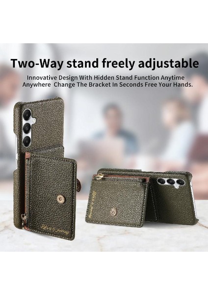 Samsung Galaxy A26 Darbeye Dayanıklı Fermuar Standı Cüzdan Cüzdan Kılıf (Yurt Dışından) fırsatları