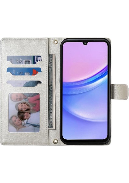 Samsung Galaxy A15 Darbeye Dayanıklı Zarif Cüzdan Çift Sapanlar Flip Case (Yurt Dışından) indirimleri