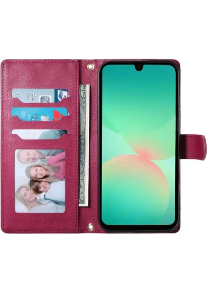 Samsung Galaxy A16 Darbeye Dayanıklı Cüzdan Çift Sapanlar Zarif Flip Case (Yurt Dışından) indirimleri