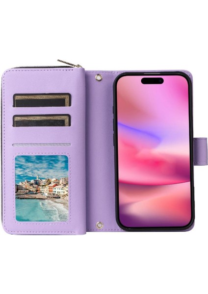 Samsung Galaxy A16 Manyetik Kapatma Crossbody ve Bilek 9 Cüzdan Kılıf (Yurt Dışından) fırsatları