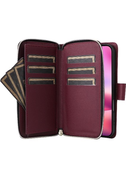 Samsung Galaxy A16 Manyetik Kapatma Crossbody ve Bilek 9 Cüzdan Kılıf (Yurt Dışından) fiyatları