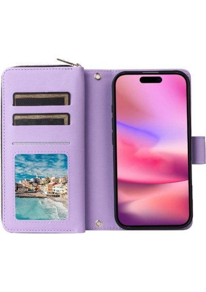 Samsung Galaxy A15 Crossbody ve Bilek Kayışı Fermuarlı Cebi Cüzdan Kılıf (Yurt Dışından) indirimleri