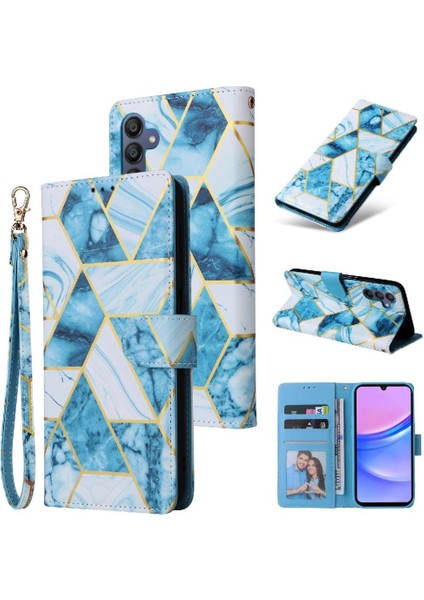 Samsung Galaxy A16 5g Kickstand Manyetik Kapatma Cüzdanı Cüzdan Çantası (Yurt Dışından)