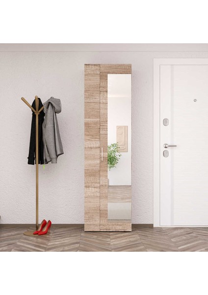 Antre 11 Bölmeli 2 Kapılı Aynalı Ayakkabı Dolabı - Tori