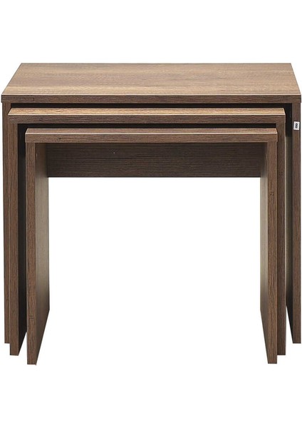 Adore Trıple Zigon Sehpa - Oslo Ceviz fırsatları