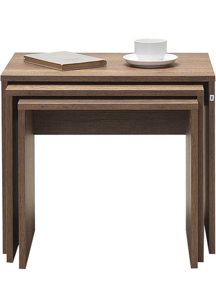 Adore Trıple Zigon Sehpa - Oslo Ceviz indirimleri