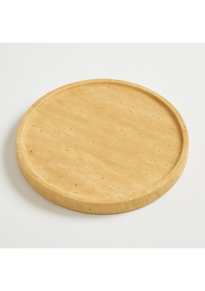 Doğal Traverten Sunum Tabağı / Peynir Tepsisi – 25 cm