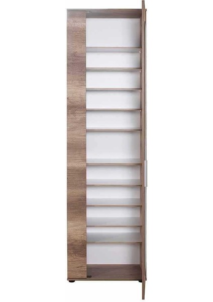 Antre 11 Bölmeli 2 Kapılı Aynalı Ayakkabı Dolabı - Tori