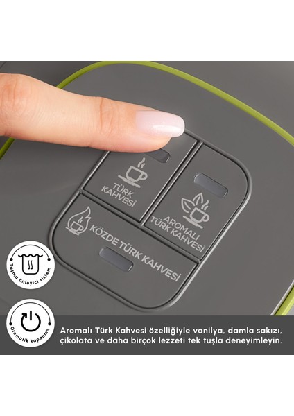 Hatır Neo Türk Kahve Makinesi Lime Green