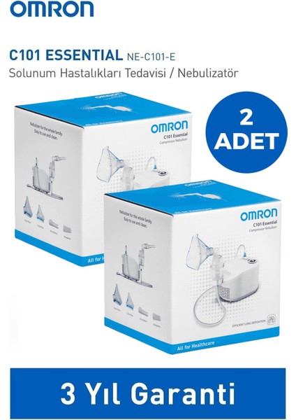 Omron C101 Kompresörlü Nebulizatör 2 Adet