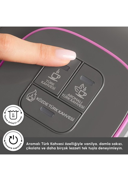 Hatır Neo Türk Kahve Makinesi Raspberry Pink