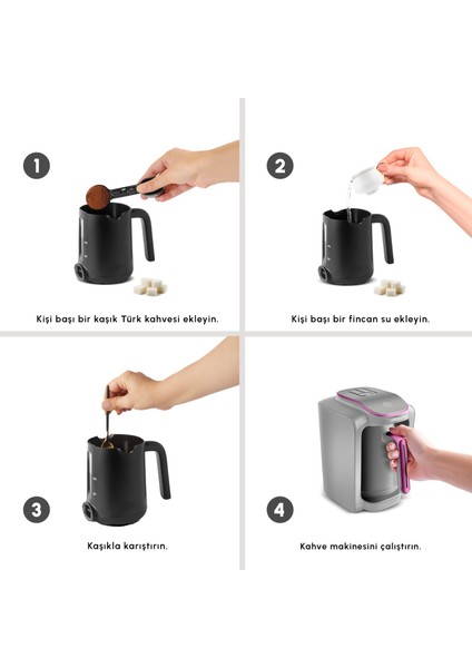 Hatır Neo Türk Kahve Makinesi Raspberry Pink